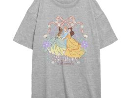 Cinderella Belle and Tiana T-Shirt for Adults – Disney Princess is now out