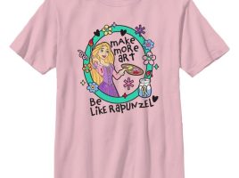 Rapunzel ”Make More Art” T-Shirt for Kids – Tangled has hit the shelves for purchase
