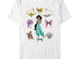 Jasmine ”Bows” T-Shirt for Adults – Aladdin available online for purchase