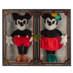 Mickey and Minnie Mouse Collectible Replica Plush Dolls Set Inspired by Charlotte Clark - 13'' - Limited Release
