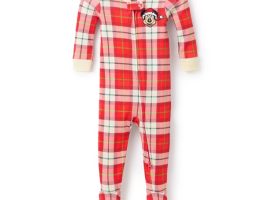 Mickey Mouse Plaid Holiday Sleeper for Baby available online for purchase