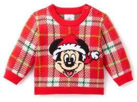 Mickey Mouse Holiday Plaid Sweater for Baby – Get It Here
