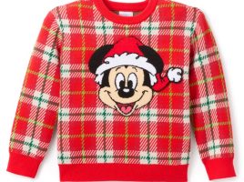 Mickey Mouse Holiday Plaid Sweater for Kids was released today