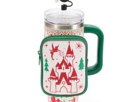 Santa Mickey Mouse 30 oz. Holiday Stainless Steel Travel Tumbler with Straw plus Zip Case now out for purchase