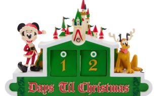 Santa Mickey Mouse and Pluto Holiday Fantasyland Castle Countdown Calendar Figure now available online