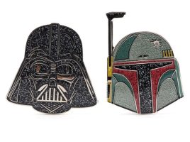 Darth Vader and Boba Fett Helmets Pin Set – Star Wars now out