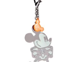 Mickey Mouse Glow-in-the-Dark Skeleton Flair Bag Charm now available