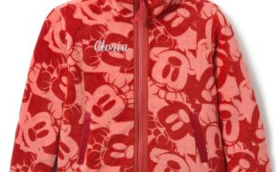 Minnie Mouse Zip Fleece Jacket for Girls – Red – Personalized available online