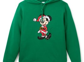 Santa Mickey Mouse Pullover Hoodie for Adults is here now