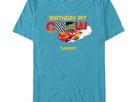 Lightning McQueen ”Birthday Pit Crew” T-Shirt for Kids – Cars – Customized | Disney Store is available online