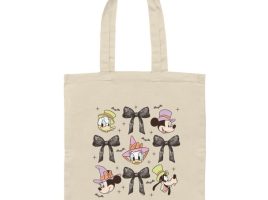Mickey Mouse and Friends Halloween ”Bows” Canvas Tote now available