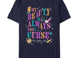 The Golden Girls ”My Beauty Has Always Been a Curse” Black T-Shirt for Adults has hit the shelves