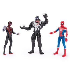 Spider-Man Venom and Miles Morales Talking Action Figure Set - Marvel Power Icons