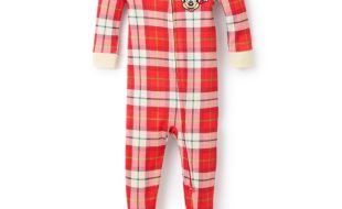 Mickey Mouse Plaid Holiday Sleeper for Baby – Personalized – Buy Now
