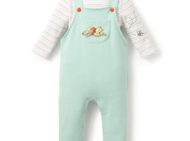 Winnie the Pooh and Piglet Overalls Set for Baby here now