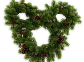 Mickey Mouse Icon Light-Up Holiday Wreath available online