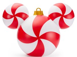 Mickey Mouse Icon Peppermint Swirl Light-Up Ornament – Large 22” released today Mickey Mouse Icon Peppermint Swirl Light-Up Ornament – Large 22” released today