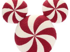 Mickey Mouse Icon Peppermint Swirl Throw Pillow was released today