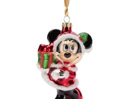 Santa Minnie Mouse Glass Ornament has hit the shelves