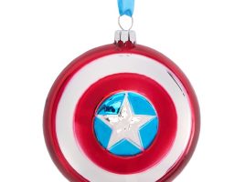 Captain America Shield Glass Ornament is now available for purchase