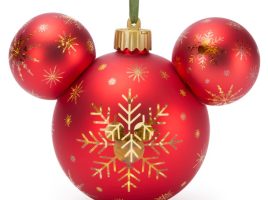 Mickey Mouse Icon Light-Up Holiday Ornament – Red now available for purchase