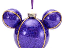 Mickey Mouse Icon Ball Ornament – Purple now out