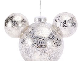 Mickey Mouse Icon Ball Ornament – Silver is now available
