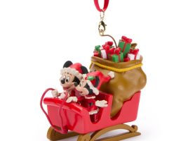 Santa Mickey and Minnie Mouse in Sleigh Holiday Ornament has hit the shelves for purchase