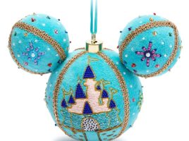 Mickey Mouse Icon Ball Ornament – Beaded Fantasyland Castle is now out for purchase