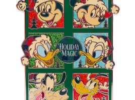 Santa Mickey Mouse and Friends Holiday Mini Jumbo Pin – Limited Edition – Purchase Online Now