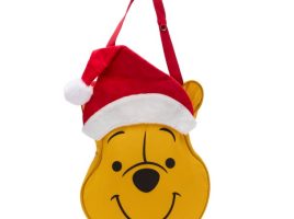 Winnie the Pooh Big Face Holiday Canvas Tote available online for purchase