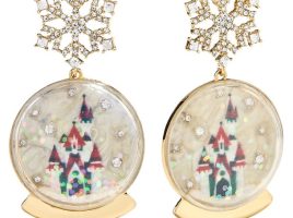 Cinderella Castle Snowglobe Drop Earrings by BaubleBar – Walt Disney World – Purchase Online Now
