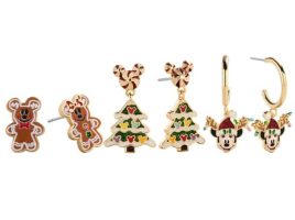 Mickey and Minnie Mouse Holiday Earring Set by BaubleBar available online for purchase