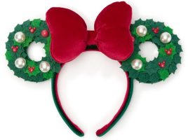 Minnie Mouse Holiday Wreath Ear Headband for Adults is here now