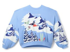 Mickey Mouse Winter Scenic Pullover Sweatshirt for Women now out