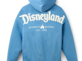 Disneyland Logo Zip Hoodie for Adults – Light Blue now out for purchase