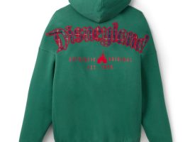 Disneyland Logo Zip Hoodie for Adults – Green with Plaid now available for purchase