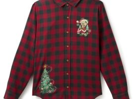 Santa Mickey Mouse Holiday Plaid Shirt for Adults by Our Universe available online for purchase Santa Mickey Mouse Holiday Plaid Shirt for Adults by Our Universe available online for purchase