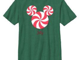 Mickey Mouse Icon Peppermint Swirl Holiday T-Shirt – Customized | Disney Store can now be purchased online