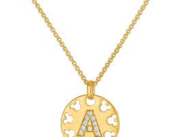 Mickey Mouse Icon Initial Necklace by Rebecca Hook now available for purchase