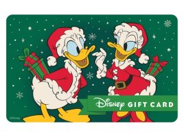 Happy Holidays with Donald & Daisy Duck Disney Gift Card eGift now out for purchase Happy Holidays with Donald & Daisy Duck Disney Gift Card eGift now out for purchase