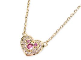 Mickey Mouse Icon Heart Pavé Necklace is now out for purchase