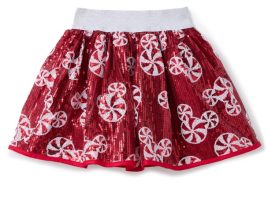 Mickey Mouse Icon Peppermint Swirl Sequin Skirt for Kids is now available online