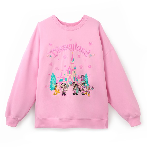 Santa Mickey Mouse and Friends Holiday Pullover Sweatshirt for