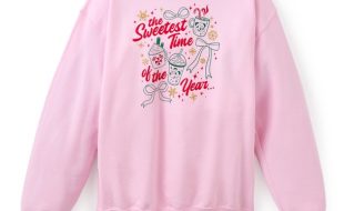 Santa Mickey and Minnie Mouse ”Sweetest Time of the Year” Pullover Sweatshirt for Women now out for purchase