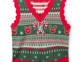 Mickey and Minnie Mouse Icon Fair Isle Sweater Vest for Adults by Her Universe is here now