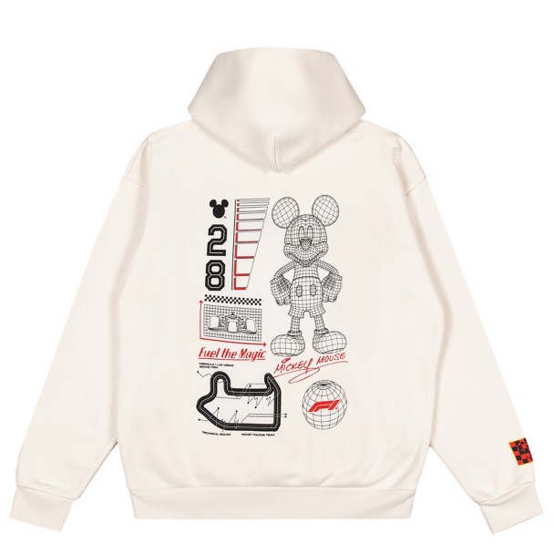 希少サイズ新品未開封　ディズニー F1 コラボ　パーカーホワイトユーロサイズXS Disney x Formula 1 Pullover Hoodie for Adults - Cream - Buy Now