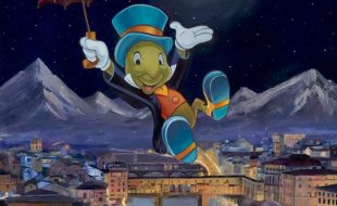 Jiminy Cricket ”As Dreamers Do” Gallery Wrapped Canvas by Arienne Boley – Pinocchio – Limited Edition released today