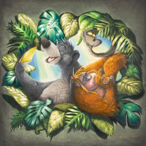 The Jungle Book ''Bear Necessities'' Gallery Wrapped Canvas by Sophie Ellen - Signed Limited Edition