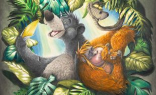 The Jungle Book ”Bear Necessities” Gallery Wrapped Canvas by Sophie Ellen – Limited Edition – Buy It Today!